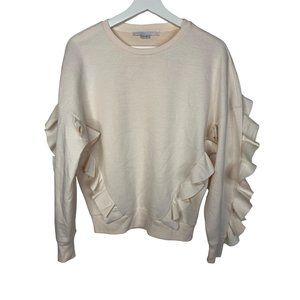 Stella McCartney Top Women Small Sweatshirt  Pullover Ruffle Long Sleeve